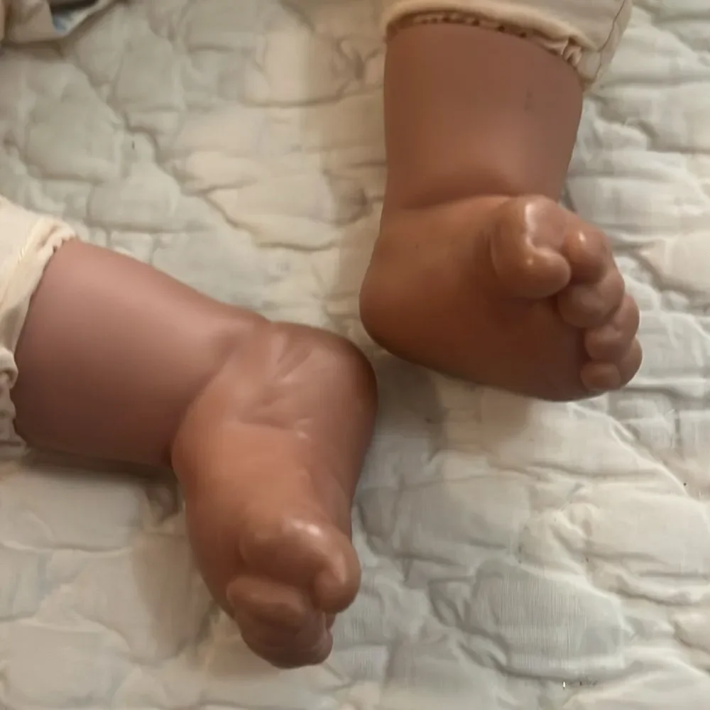 Realistic Baby Doll with Brown Hair